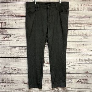 34 Heritage Men’s Pant Charisma Comfort-Rise Classic Fit 40x32 Herringbone Gray